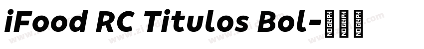 iFood RC Titulos Bol字体转换